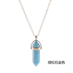 image-AliExpress Personalized Short Bullet, Crystal Stone Pendant Clavicle Necklace