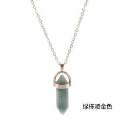image-AliExpress Personalized Short Bullet, Crystal Stone Pendant Clavicle Necklace