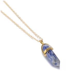image-AliExpress Personalized Short Bullet, Crystal Stone Pendant Clavicle Necklace