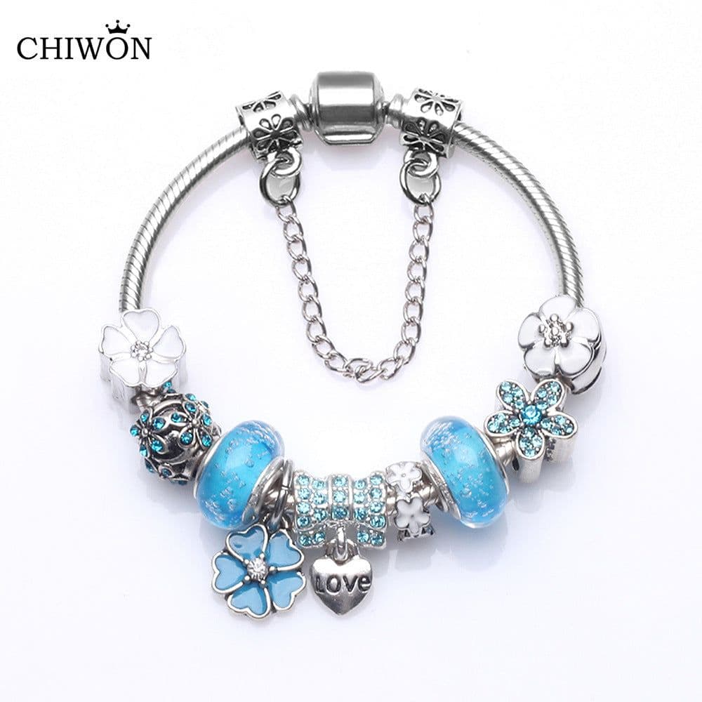 image-European and American new Panjia bracelet female handicraft bubble glass beads Dora retro DIY bracelet spot wholesale
