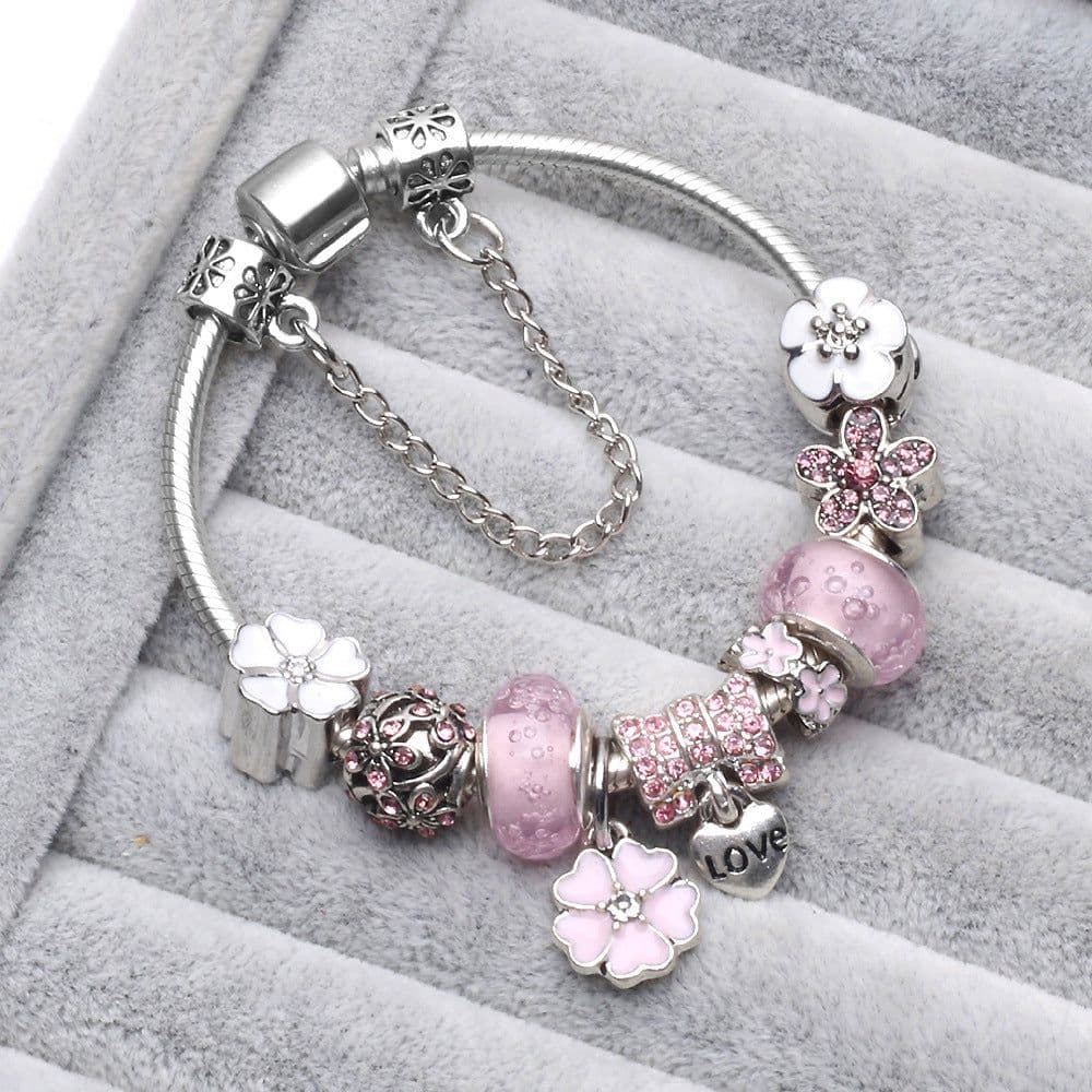 image-European and American new Panjia bracelet female handicraft bubble glass beads Dora retro DIY bracelet spot wholesale