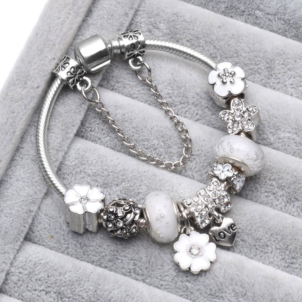 image-European and American new Panjia bracelet female handicraft bubble glass beads Dora retro DIY bracelet spot wholesale