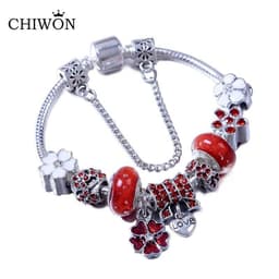 image-European and American new Panjia bracelet female handicraft bubble glass beads Dora retro DIY bracelet spot wholesale