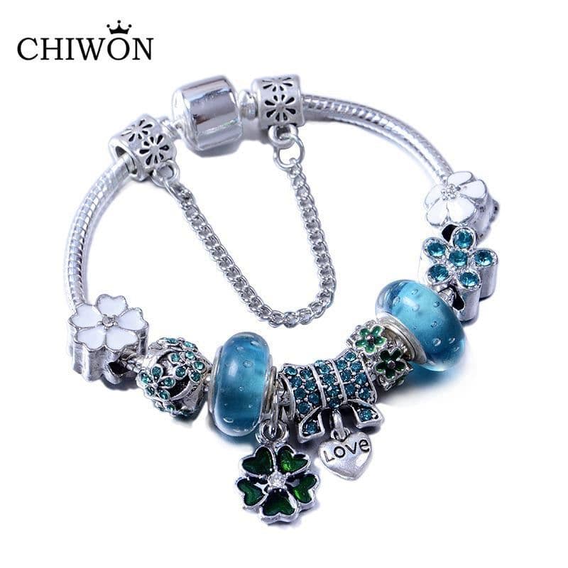image-European and American new Panjia bracelet female handicraft bubble glass beads Dora retro DIY bracelet spot wholesale