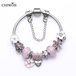 image-European and American new Panjia bracelet female handicraft bubble glass beads Dora retro DIY bracelet spot wholesale