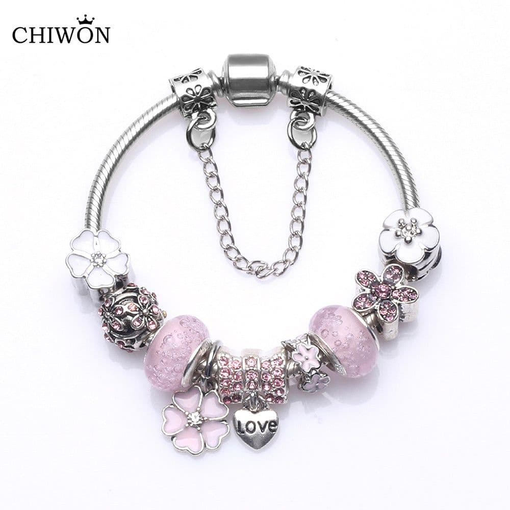 image-European and American new Panjia bracelet female handicraft bubble glass beads Dora retro DIY bracelet spot wholesale