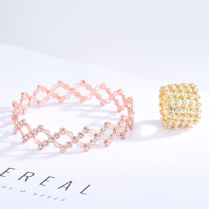 image-Live Wholesale Lord of the Rings Retractable Ring Bracelet Two-in-One With Shape Men and Women Couple Bracelet Dual-use Deformation Bracelet
