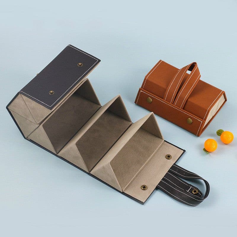 image-High-end pull-out paper box, new fashion leather glasses case, sunglasses case, handmade glasses case, sunglasses case wholesale