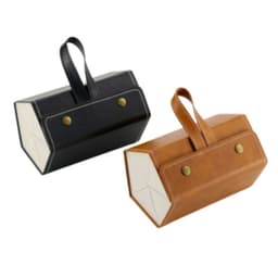 image-High-end pull-out paper box, new fashion leather glasses case, sunglasses case, handmade glasses case, sunglasses case wholesale