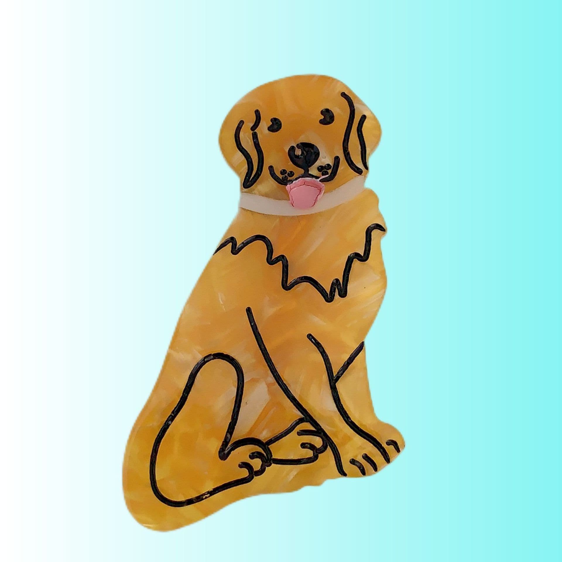 image-PAWSOME PETS NEW YORK Hand-painted Dog Breed Claw Hair Clip #20 | Eco-Friendly
