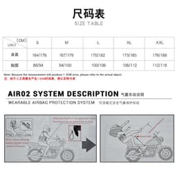 image-Airbag clothing ring Qiu new second-generation safety vest protective vest anti-fall wear-resistant motorcycle inflatable cycling suit