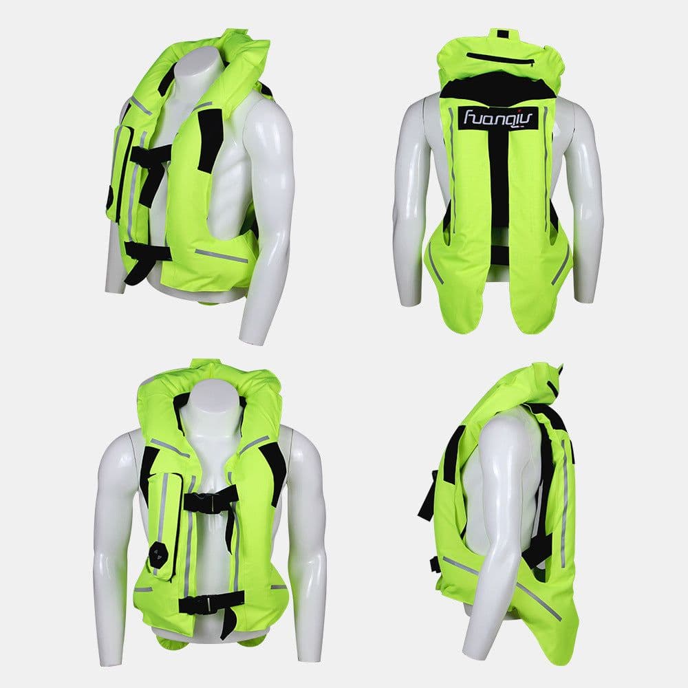 image-Airbag clothing ring Qiu new second-generation safety vest protective vest anti-fall wear-resistant motorcycle inflatable cycling suit