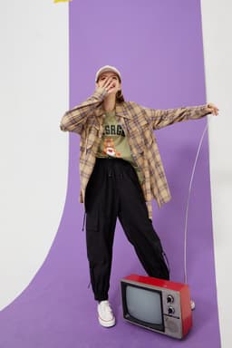 image-Solid High Waist Straight Casual Women Safari Pants Summer ELF