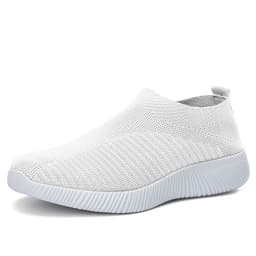 image-2020 cross-border running shoes women's shoes summer new trendy sports socks shoes 42 casual breathable mesh flying shoes large size 43