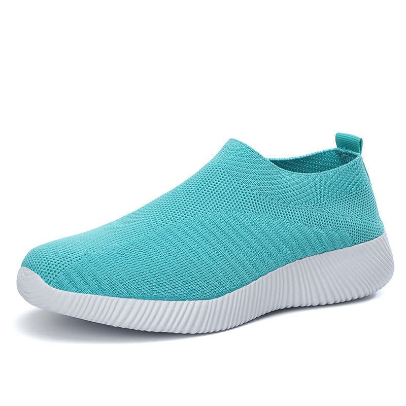image-2020 cross-border running shoes women's shoes summer new trendy sports socks shoes 42 casual breathable mesh flying shoes large size 43