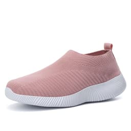 image-2020 cross-border running shoes women's shoes summer new trendy sports socks shoes 42 casual breathable mesh flying shoes large size 43