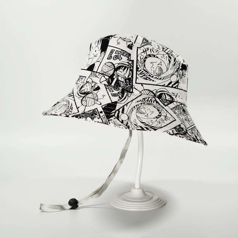 image-2021 new anime print fisherman hat Japanese men and women out leisure basin hat sun hat tide