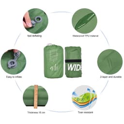 image-Camping Double Inflatable Mattress Outdoor Sleeping Pad Bed Ultralight