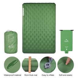 image-Camping Double Inflatable Mattress Outdoor Sleeping Pad Bed Ultralight
