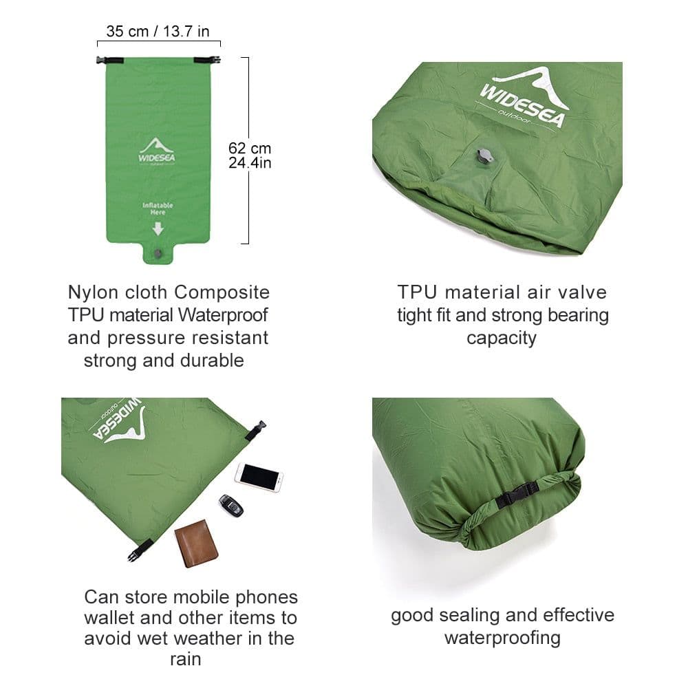 image-Camping Double Inflatable Mattress Outdoor Sleeping Pad Bed Ultralight