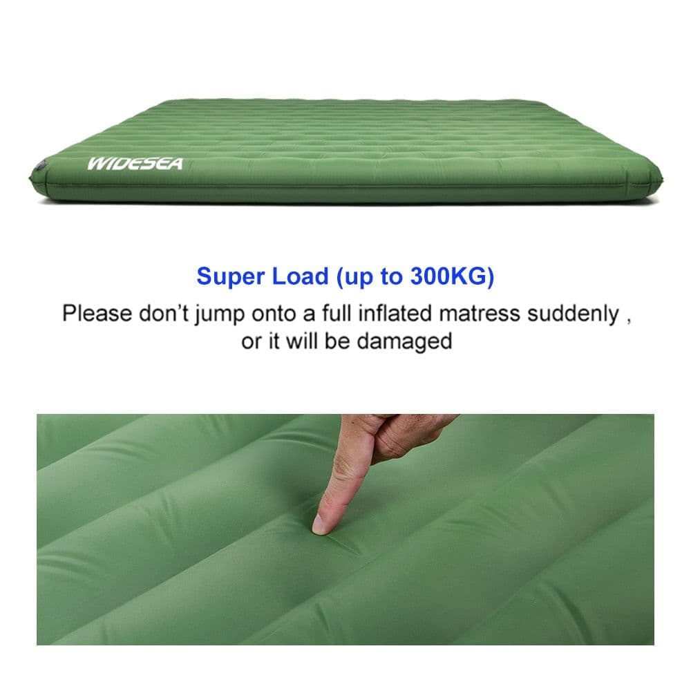 image-Camping Double Inflatable Mattress Outdoor Sleeping Pad Bed Ultralight