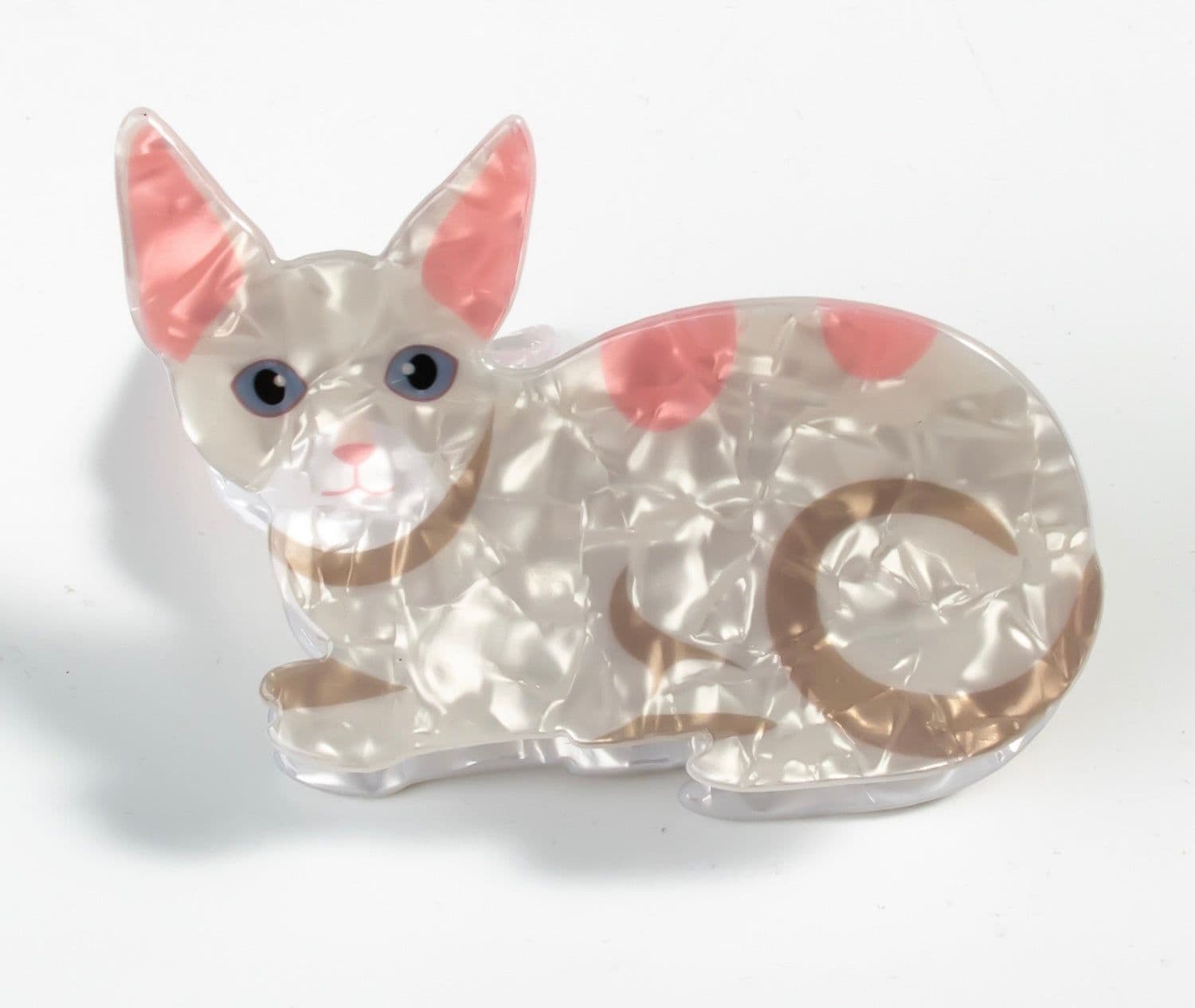 image-PAWSOME PETS NEW YORK Hand-painted Cat Large Claw Hair Clip #2 | Eco-Friendly