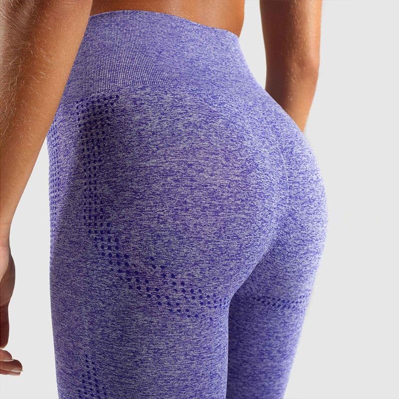 image-2021 European and American hot style fitness running high waist yoga pants seamless gym sports leggings women's outer wear