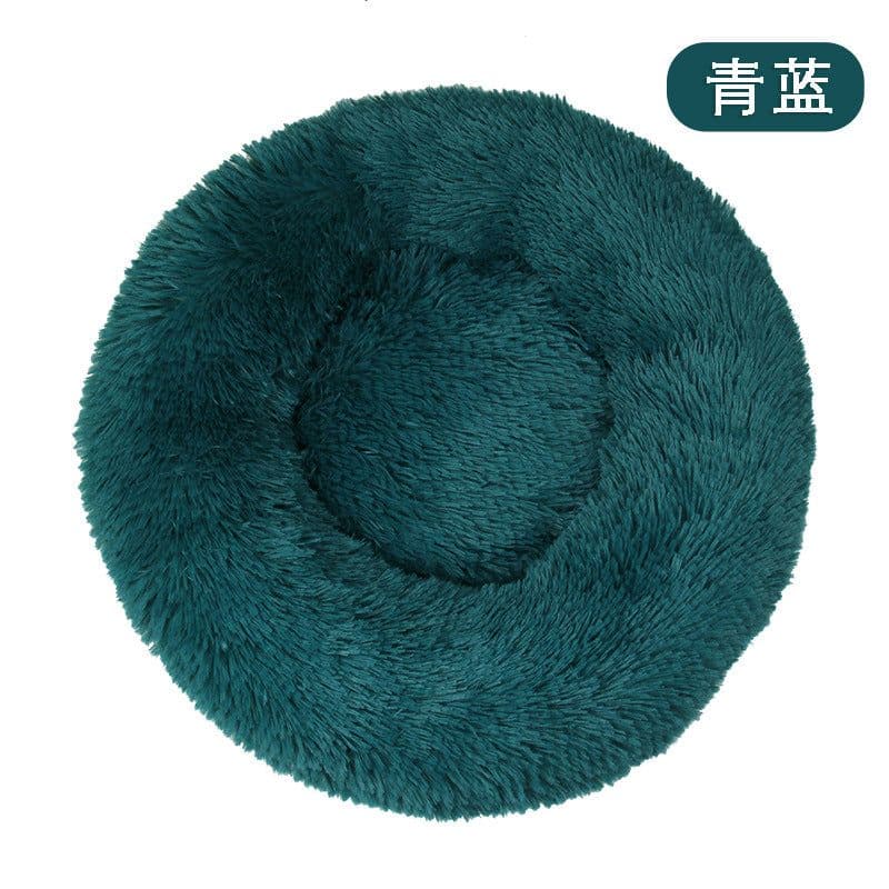 image-Dog kennel, cat kennel, plush round pet kennel, dog bed, winter warm mat, dog mat, pet supplies, cat bed