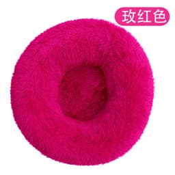 image-Dog kennel, cat kennel, plush round pet kennel, dog bed, winter warm mat, dog mat, pet supplies, cat bed