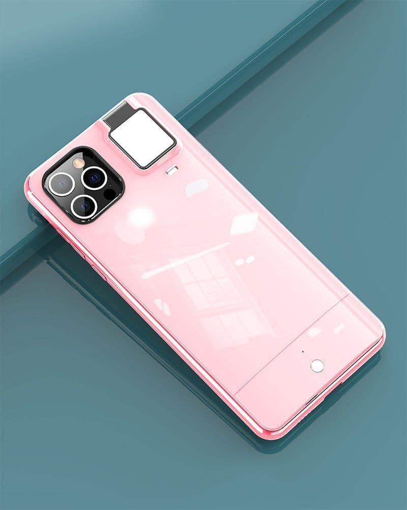 image-The new model is suitable for Apple 12pro fill light mobile phone case fill light selfie beauty Apple ring flash mobile phone case