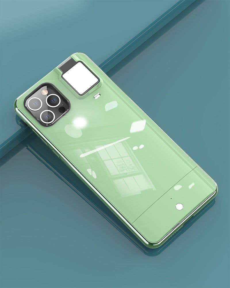 image-The new model is suitable for Apple 12pro fill light mobile phone case fill light selfie beauty Apple ring flash mobile phone case