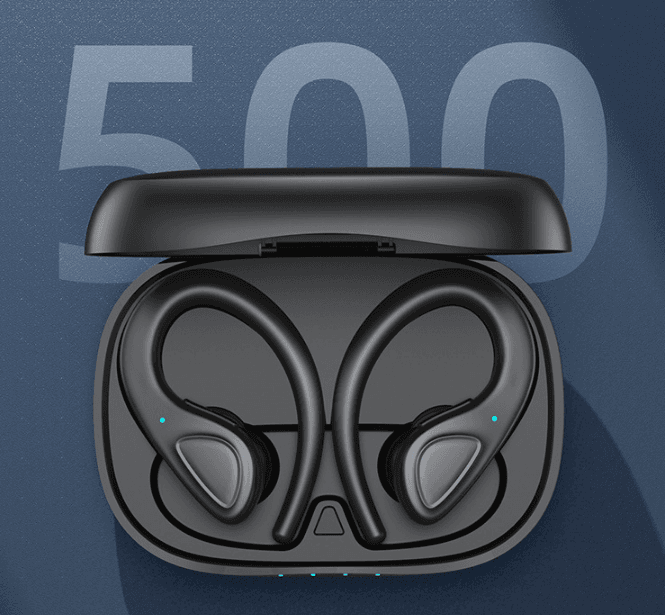 image-Bluetooth Headset Binaural Wireless Sports Hanging Ear Type