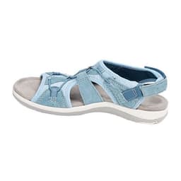 image-2021 new Roman wedge heel European and American sandals round head Velcro retro one word large size beach solid color sandals women