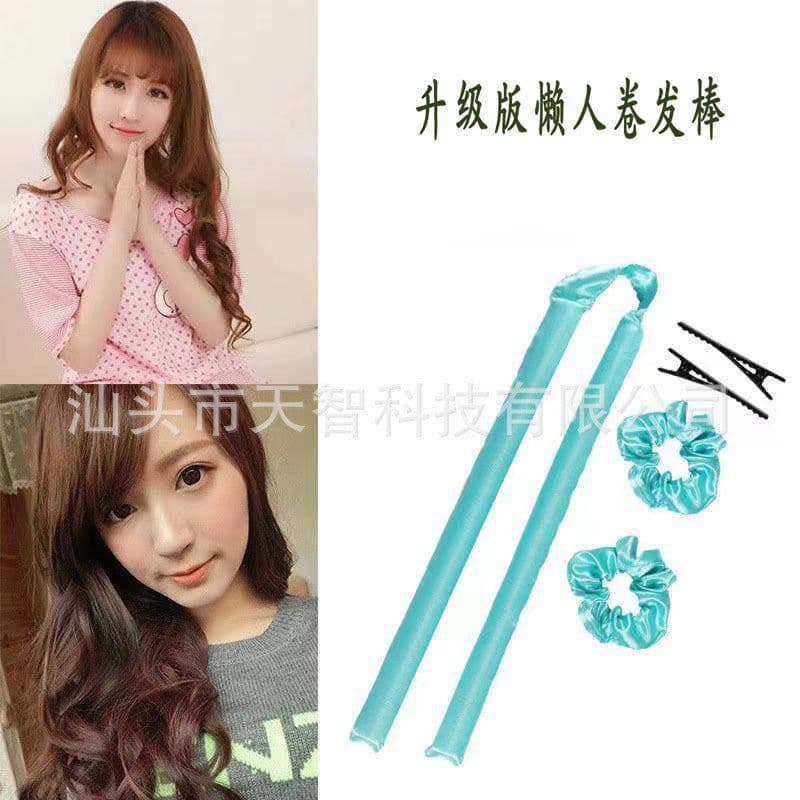 image-Upgraded Amazon Lazy No Heat Curling Stick EVA Foam Curling Iron Sleeping Hairdressing Big Wave Hair Circle 5 Pieces