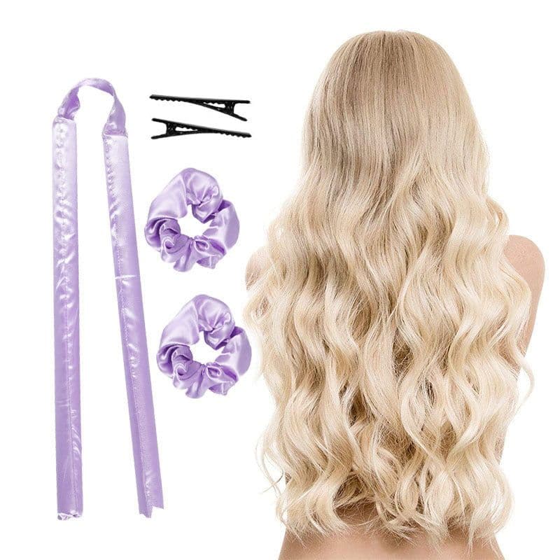 image-Upgraded Amazon Lazy No Heat Curling Stick EVA Foam Curling Iron Sleeping Hairdressing Big Wave Hair Circle 5 Pieces