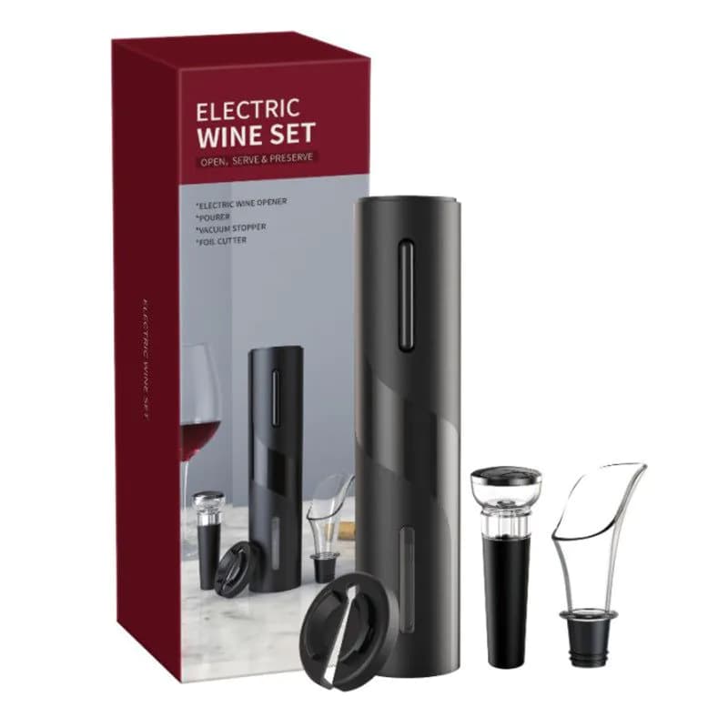 image-Source factory cross-border red wine electric bottle opener electric wine opener wine set automatic bottle opener customization