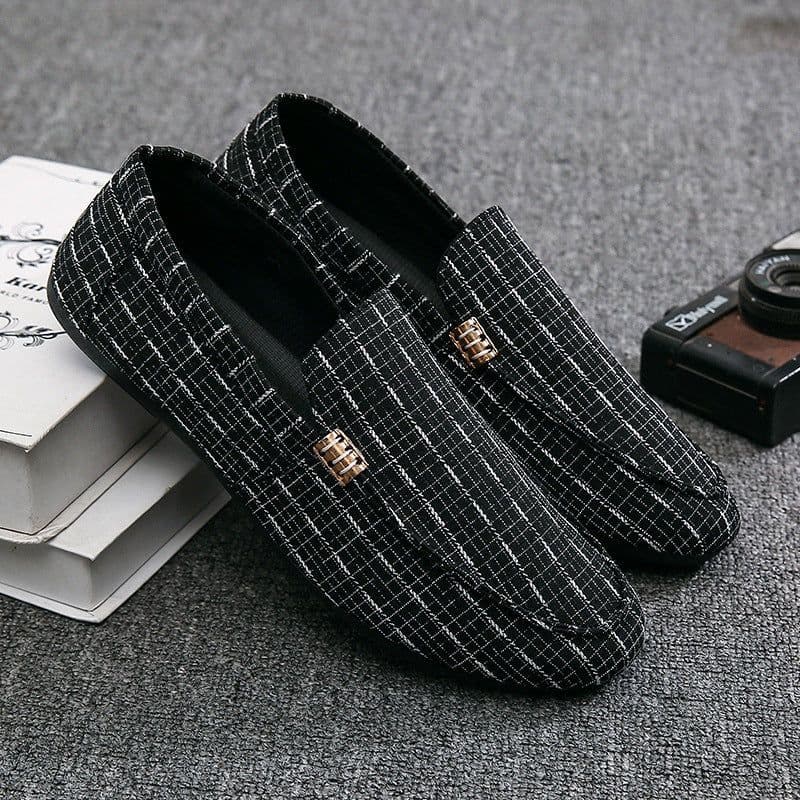 image-Doudou shoes men's Doudou shoes spirit Korean version of the wild lazy shoes men's canvas youth youth trend men's shoes casual shoes