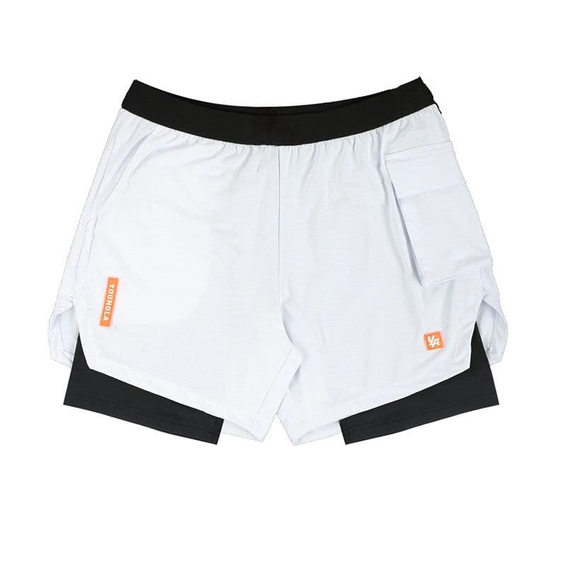 image-Fitness shorts release exposure loose moisture-absorbing sweat-wicking quick-drying elastic schoolbag bag shorts