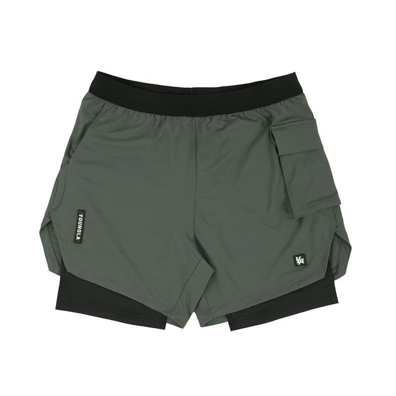 image-Fitness shorts release exposure loose moisture-absorbing sweat-wicking quick-drying elastic schoolbag bag shorts
