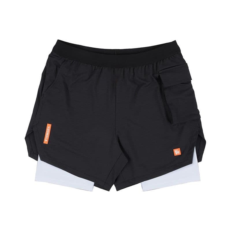 image-Fitness shorts release exposure loose moisture-absorbing sweat-wicking quick-drying elastic schoolbag bag shorts