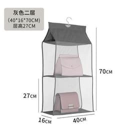 image-Bag three-dimensional storage hanging bag fabric dust-proof storage hanging bag wardrobe hanging multi-layer hanging bag household storage artifact