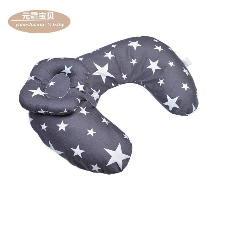 image-Cross-border cotton breastfeeding pillow pregnant women pillow baby feeding pillow newborn supplies learning sitting pillow cotton breastfeeding pillow