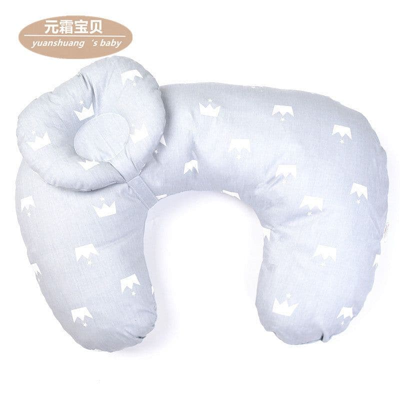 image-Cross-border cotton breastfeeding pillow pregnant women pillow baby feeding pillow newborn supplies learning sitting pillow cotton breastfeeding pillow