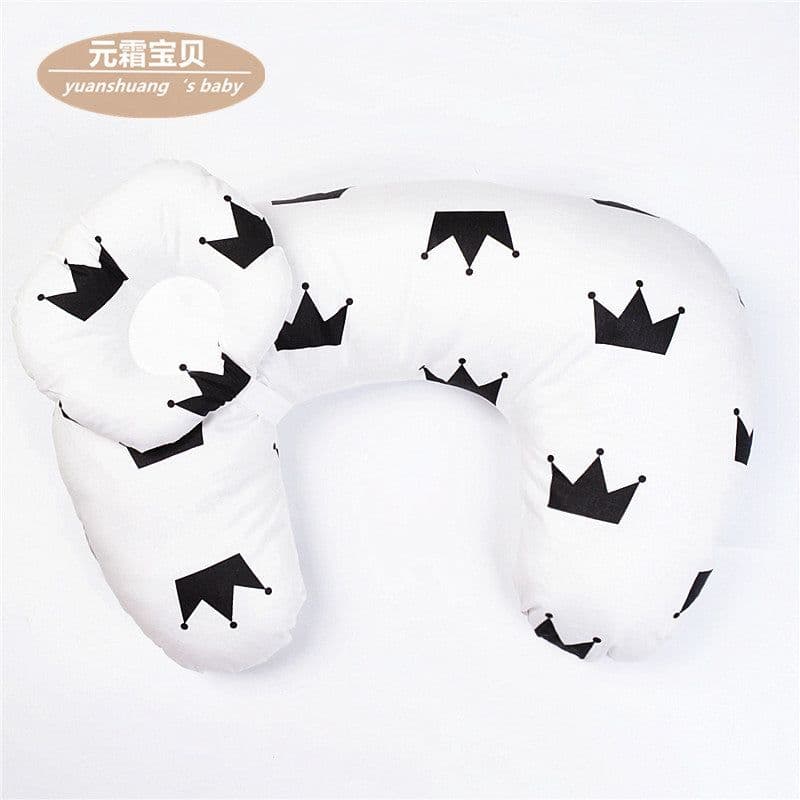 image-Cross-border cotton breastfeeding pillow pregnant women pillow baby feeding pillow newborn supplies learning sitting pillow cotton breastfeeding pillow