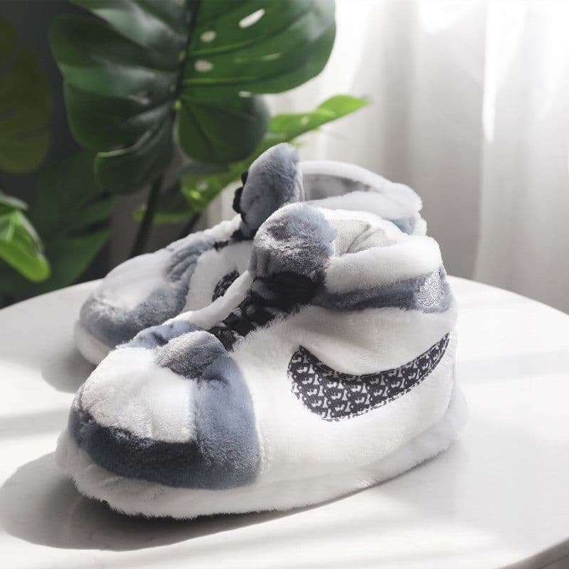 image-Douyin Spoof Future Shoes Luminous Coconut Cotton Shoes Little Ghost Fat Starry Reflective A Cone Kang Buckle Shoes Customization