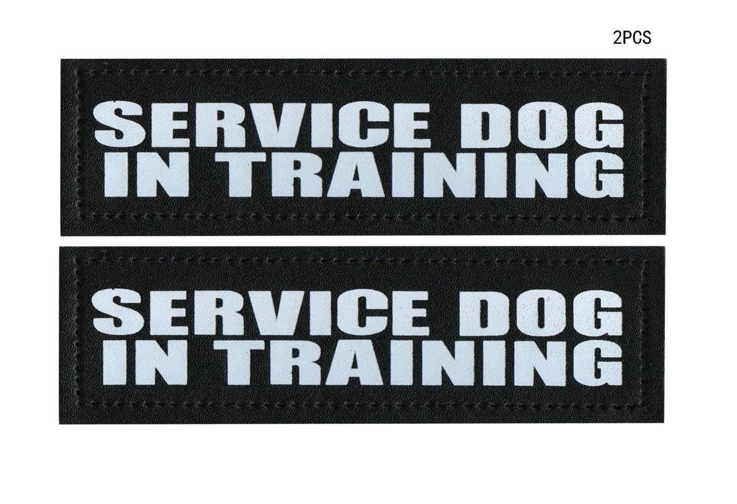 image-Luminous Velcro animal vest collar badge service dog in training pet strap sticker