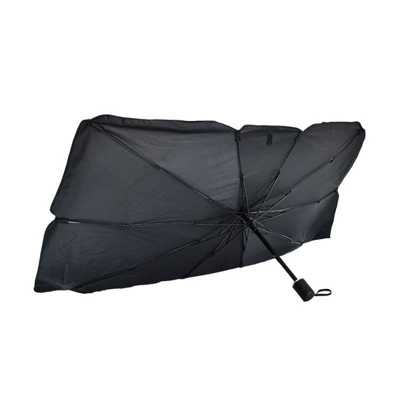image-Car folding umbrella type titanium silver car sunshade front glass sun protection and heat insulation car sunshade can be customized logo