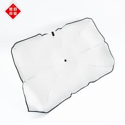 image-Car folding umbrella type titanium silver car sunshade front glass sun protection and heat insulation car sunshade can be customized logo