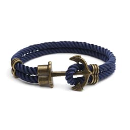 image-Navy anchor bracelet European and American street fashion handmade original men and women couple hand rope trend men's personality jewelry