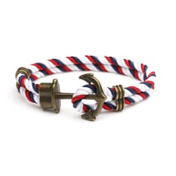 image-Navy anchor bracelet European and American street fashion handmade original men and women couple hand rope trend men's personality jewelry